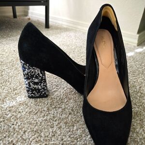 Aldo Suede Block Heels